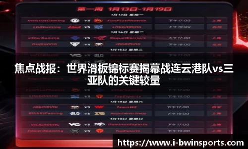 焦点战报：世界滑板锦标赛揭幕战连云港队vs三亚队的关键较量